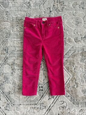 Crewcuts Girls' Pink Corduroy Skinny Pants 3T